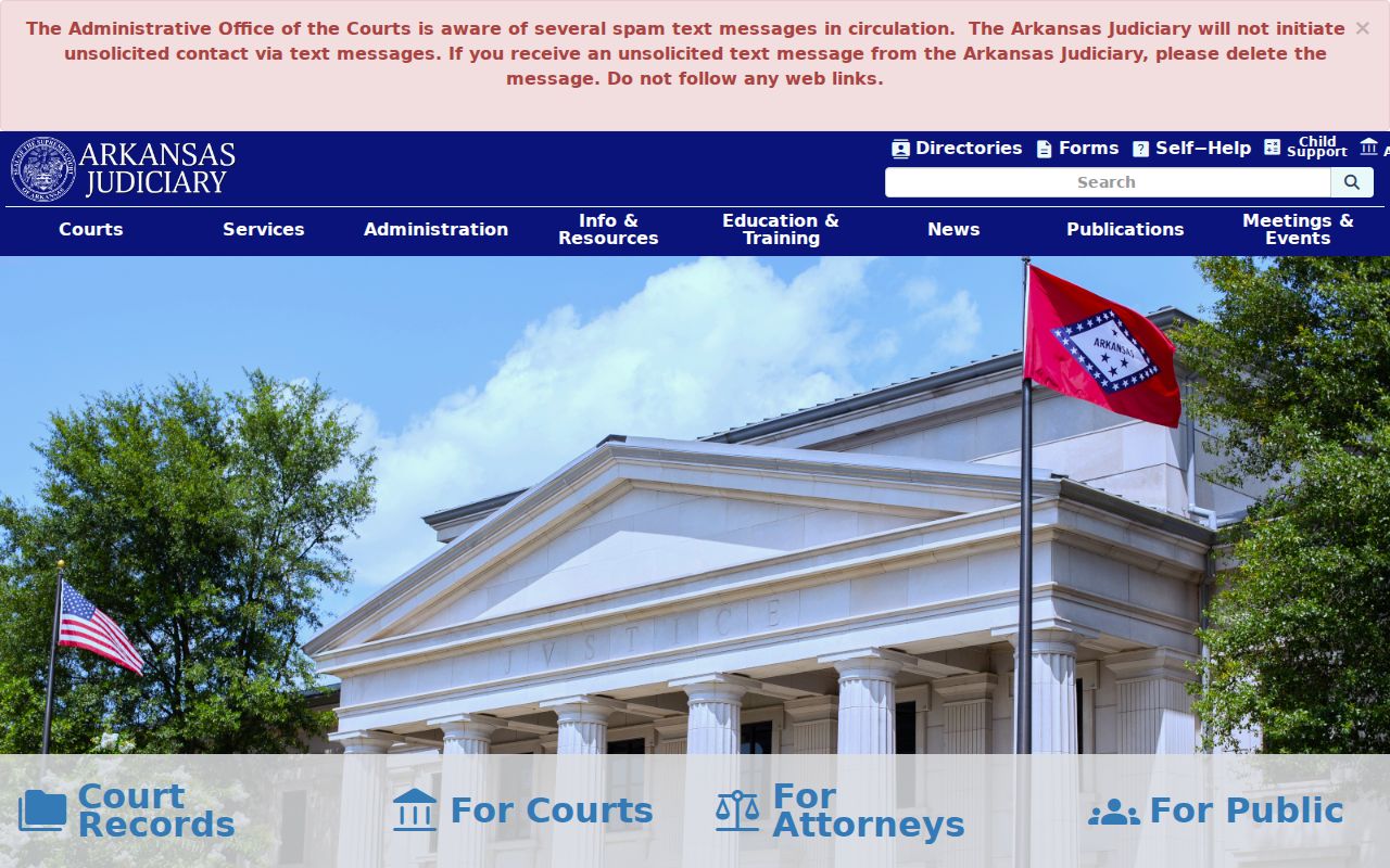 Columbia County criminal court case Arkansas Judiciary source