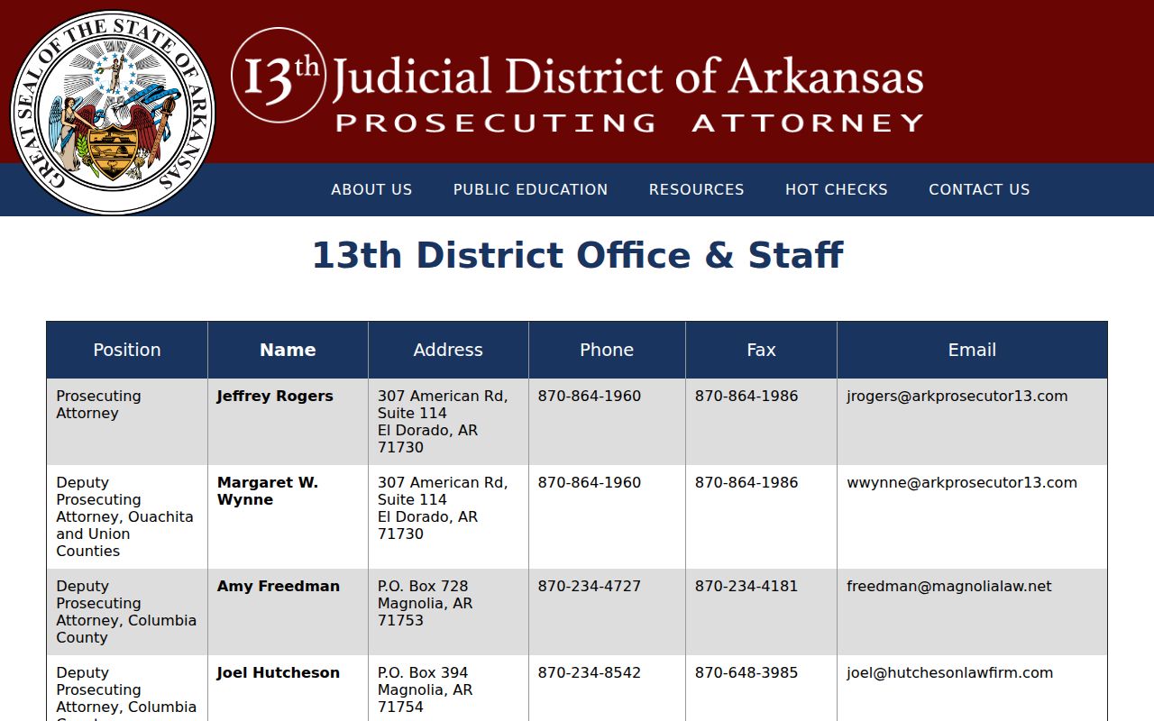 Columbia County criminal court case prosecutor office source