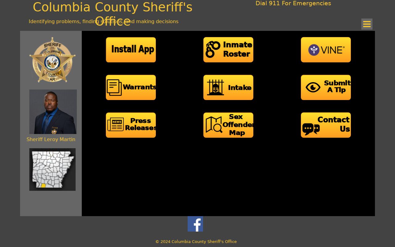 Columbia County criminal history sheriff office source