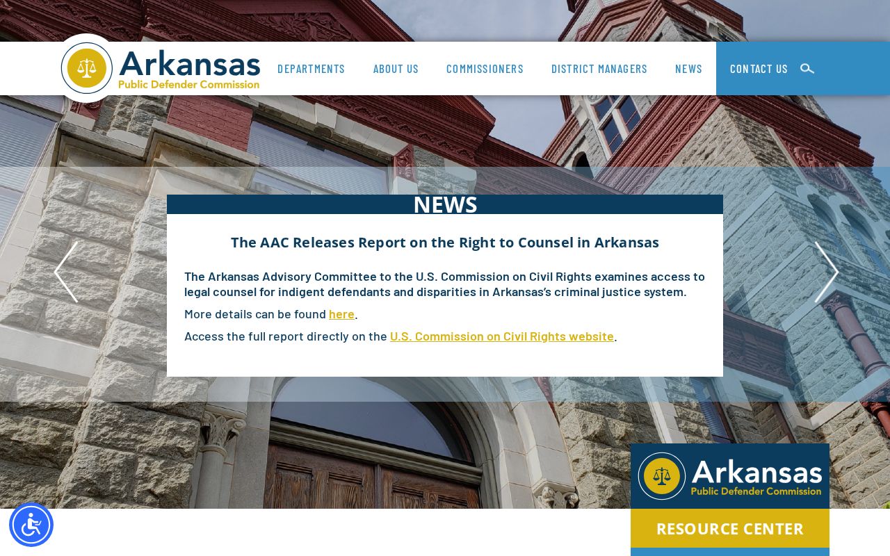 Arkansas Public Defender Commission source for Taylor court appointment context